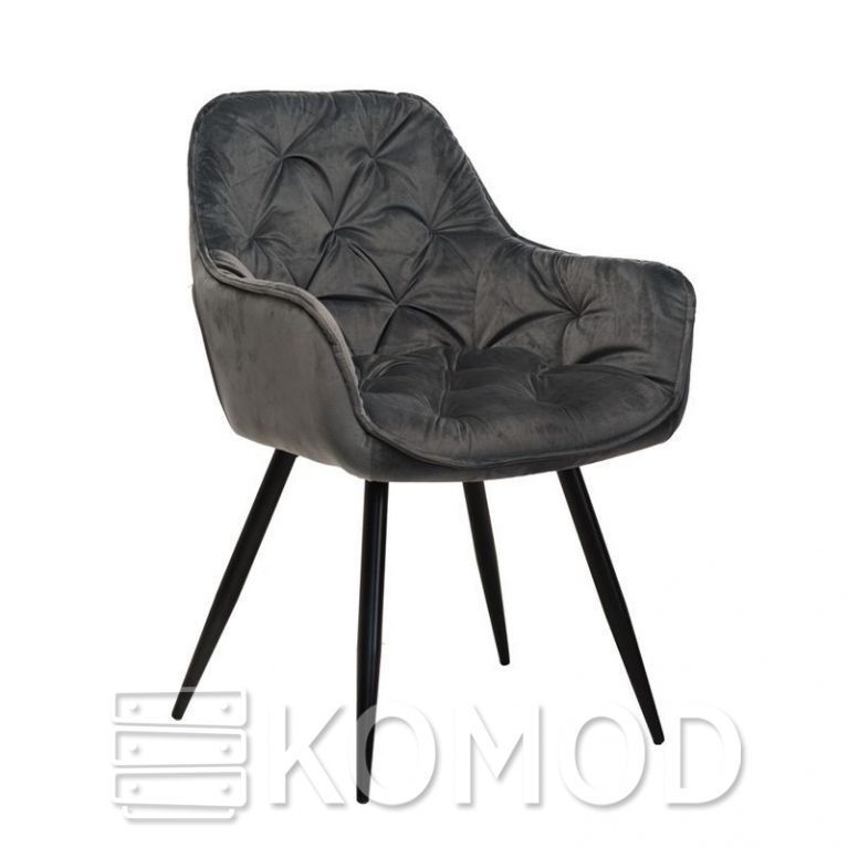 Кресло M-65 Велюр серый