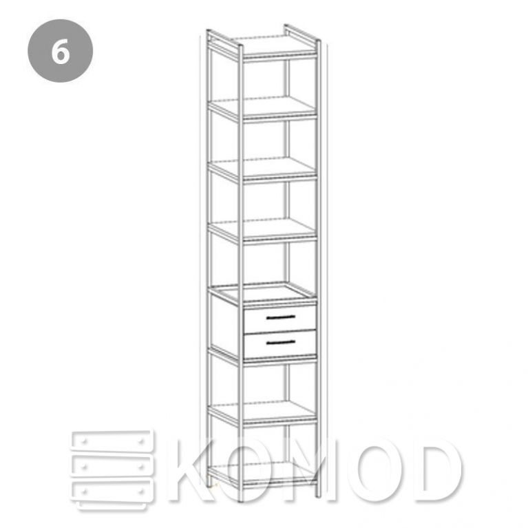 Модуль гардеробної Loft 6 М450 П (Ях2)