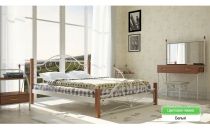 Кровать Джоконда на деревянных ножках 180 Металл-Дизайн